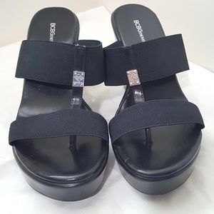 BCBGENERATION Women’s platform wedge sandal shoe size 8